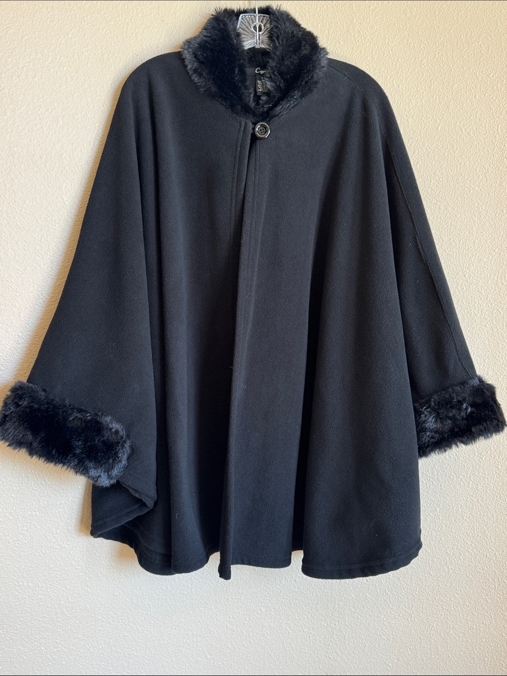Fur Trim Cape